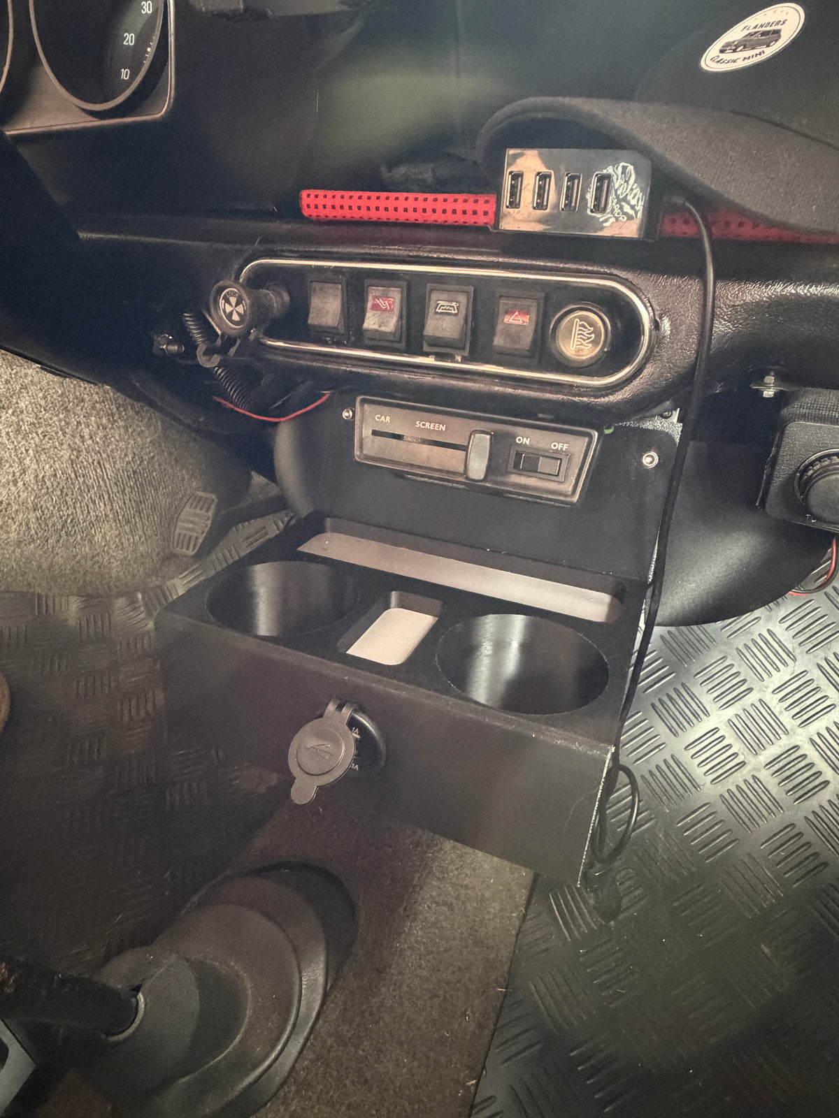 Classic Mini Interior Upgrade Bundle – Centre Console + Heater Ears