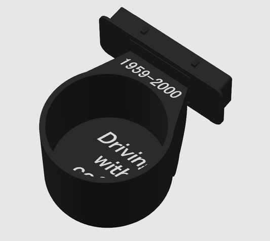 Cup Holder for Classic Mini – Fits Ashtray Opening in Plastic Dashboard