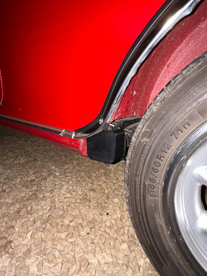 Classic Mini Rear Subframe Bolt Covers – Clean Finish (Pair)