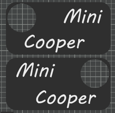 Classic mini Interior door trim panel