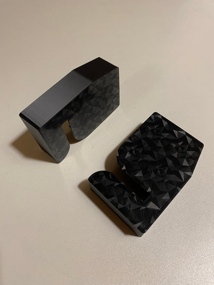 Mini Classic Door Lock Trim – Interior Cover with Carbon look Finish
